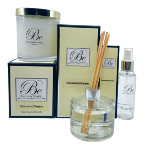 Coconut Dream Candle, Diffuser & Room Spray Pack